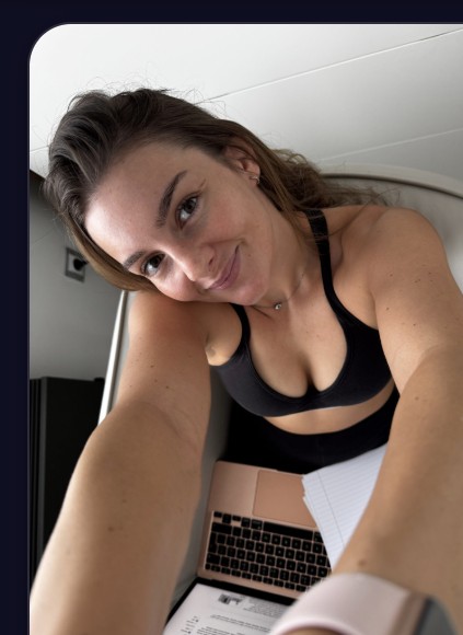 Nicole taking a casual selfie